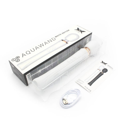 Pixey - Vibromasseur Aqua Wand - The White Edition - blanc-Erotiekvoordeel.nl