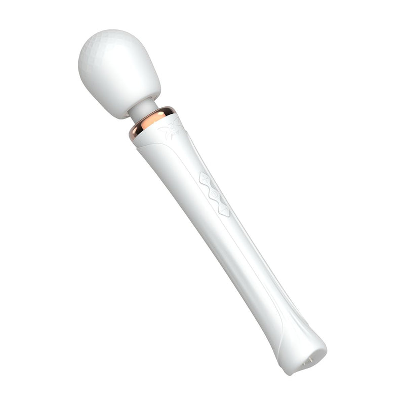 Pixey - Aqua Wand Vibrator - The White Edition - wit-Erotiekvoordeel.nl