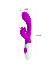 Pretty Love - Butterfly Kiss - Vibratore Rabbit - Vibratore Tarzan - Rosa-Erotiekvoordeel.nl