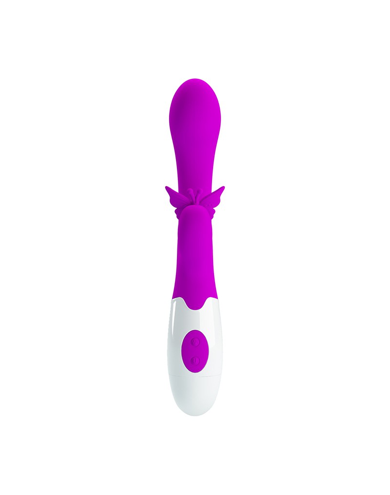 Pretty Love - Butterfly Kiss - Vibratore Rabbit - Vibratore Tarzan - Rosa-Erotiekvoordeel.nl