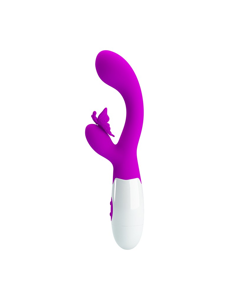 Pretty Love - Butterfly Kiss - Vibratore Rabbit - Vibratore Tarzan - Rosa-Erotiekvoordeel.nl