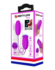 Pretty Love - Daisy - Œuf vibrant et stimulateur clitoridien - 2 en 1 - Rose-Erotiekvoordeel.nl