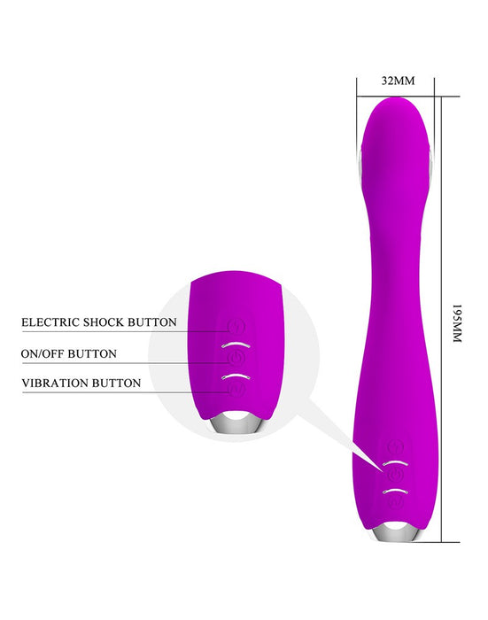Pretty Love - Elektro Shock E-stim Vibrator Homunculus - Roze-Erotiekvoordeel.nl