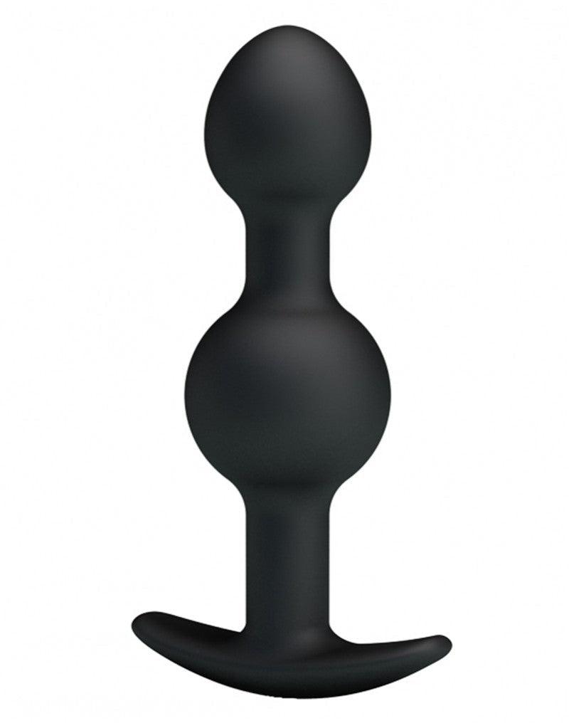 Pretty Love - Geisha Anaal Plug Dubbel - Met Bewegende Metalen Balletjes-Erotiekvoordeel.nl