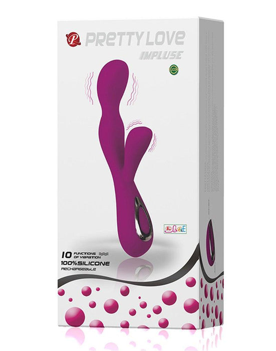 Pretty Love - Impulse - Vibrator Met clitoris stimulator-Erotiekvoordeel.nl