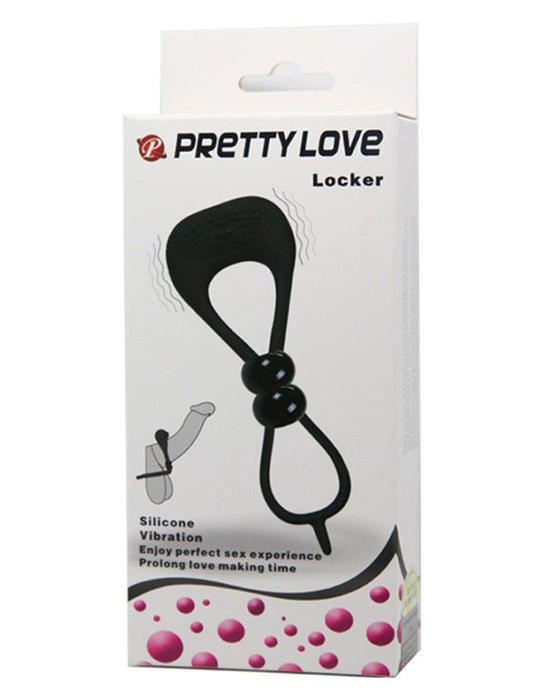 Pretty Love - Locker - Vibrerende Cockring - Zwart-Erotiekvoordeel.nl