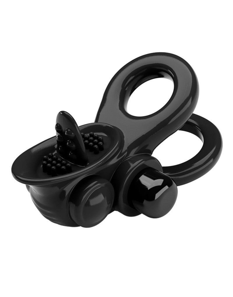 Pretty Love - Passionate Ring - Vibrerende Cockring - Zwart-Erotiekvoordeel.nl