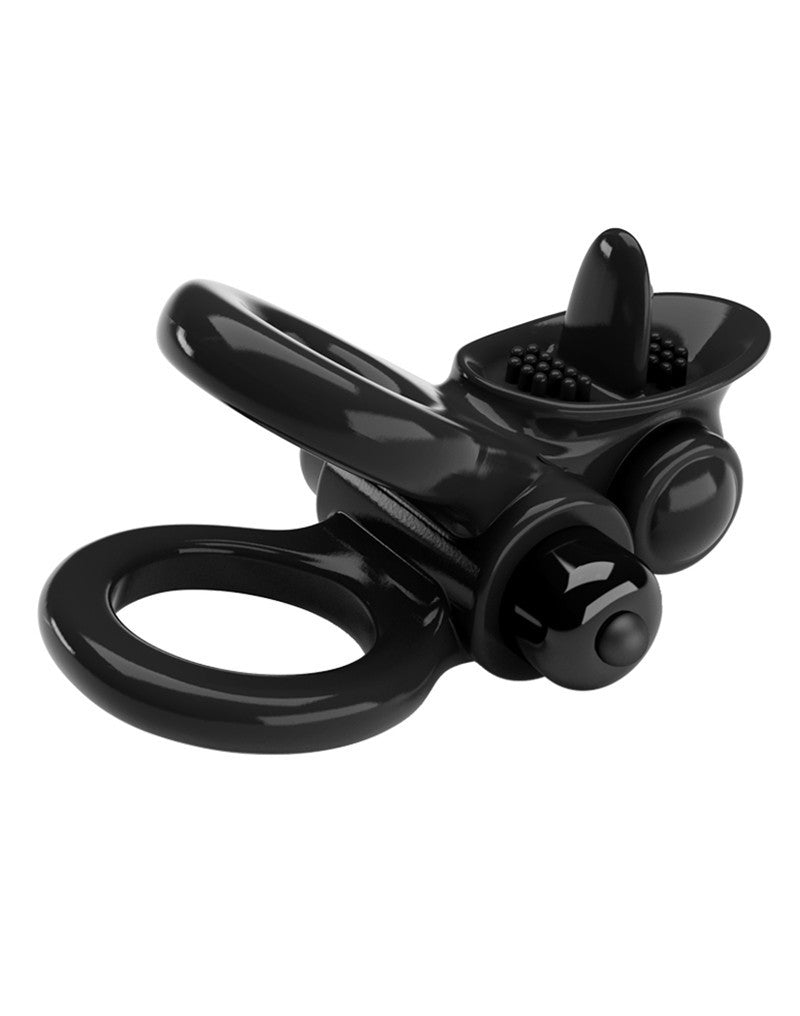 Pretty Love - Passionate Ring - Vibrerende Cockring - Zwart-Erotiekvoordeel.nl