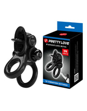 Pretty Love - Passionate Ring - Vibrerende Cockring - Zwart-Erotiekvoordeel.nl