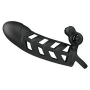 Pretty Love - Funda para el pene con estimulador de clítoris n.º 2 - Negro - Erotiekvoordeel.nl