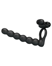 Pretty Love - Hercules - Vibrerende Cockring Met Buttplug - Zwart-Erotiekvoordeel.nl
