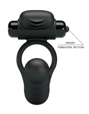 Pretty Love - Hercules - Vibrerende Cockring Met Buttplug - Zwart-Erotiekvoordeel.nl