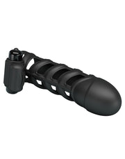 Pretty Love - Penis Sleeve Met Clitoris Stimulator Nr. 2 - Zwart-Erotiekvoordeel.nl