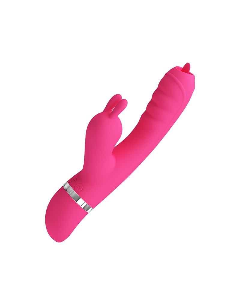Pretty Love - Phoenix - Vibromasseur Rabbit avec stimulation pneumatique - Rose -Erotiekvoordeel.nl