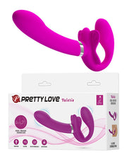 Pretty Love - Valerie - Strapless Strap-on Voorbindvibrator - Roze-Erotiekvoordeel.nl
