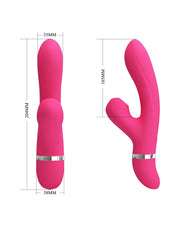 Pretty Love - Willow - Rabbit Vibrator Met ZuigFunctie - Roze-Erotiekvoordeel.nl