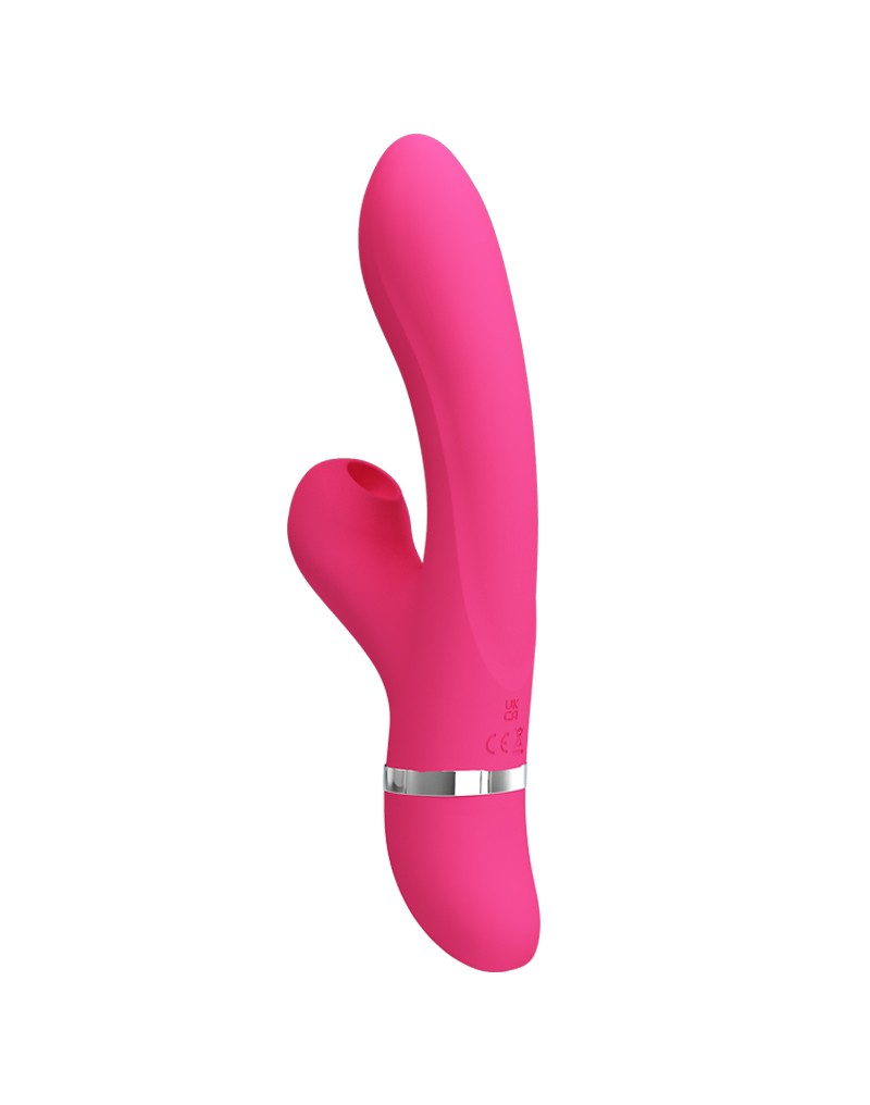 Pretty Love - Willow - Rabbit Vibrator Met ZuigFunctie - Roze-Erotiekvoordeel.nl