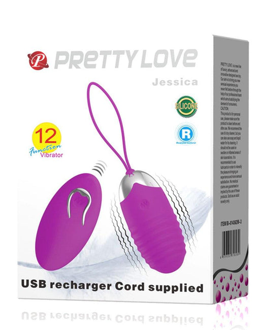 Pretty Love - Vibrierendes Ei mit Fernbedienung - Jessica-Erotiekvoordeel.nl