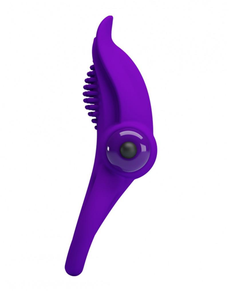 Pretty Love - Vibrerende Cockring Met clitoris tong Stimulator-Erotiekvoordeel.nl