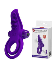Pretty Love - Vibrerende Cockring Met clitoris tong Stimulator-Erotiekvoordeel.nl