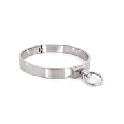 Kiotos - RVS Collar Solid Met Transparant Kristal voorzijde - Large - 13,5 cm-Erotiekvoordeel.nl