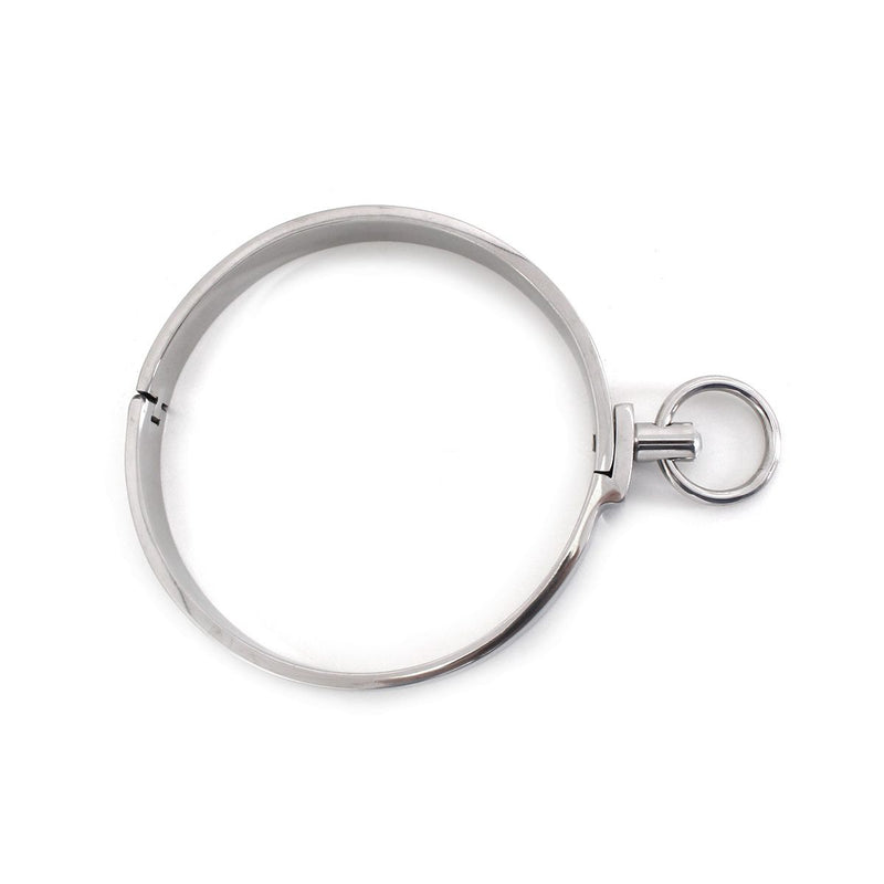 Kiotos - RVS Collar Solid Met Transparant Kristal voorzijde - Large - 13,5 cm-Erotiekvoordeel.nl