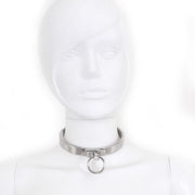Kiotos - RVS Collar Solid Met Transparant Kristal voorzijde - Large - 13,5 cm-Erotiekvoordeel.nl