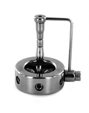 Kiotos - RVS Penis Ring Met Verstelbare schroeven En torpedo plug-Erotiekvoordeel.nl