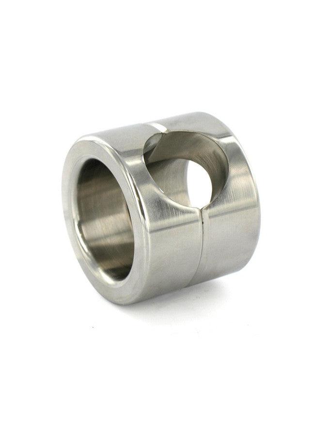 Rimba - Ballstretcher aus Edelstahl, 4,5 cm hoch, 480 Gramm - mit Inbusschlüssel - Erotiekvoordeel.nl