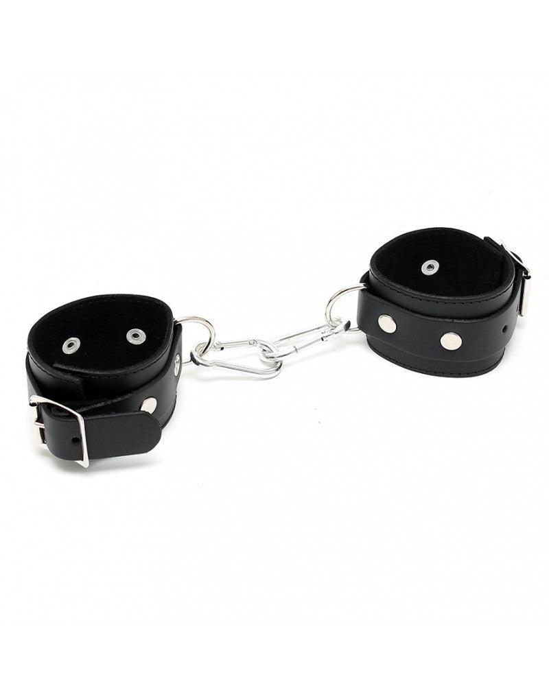 Rimba - Basic Wrist Cuffs with carabiner hooks - Adjustable-Erotiekvoordeel.nl