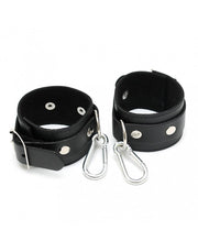Rimba - Basic Wrist Cuffs With Carabiner Hooks - Adjustable-Erotiekvoordeel.nl