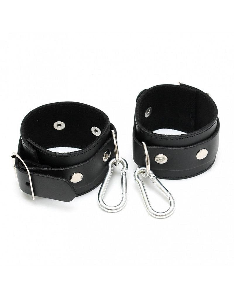 Rimba - Basic Wrist Cuffs With Carabiner Hooks - Adjustable-Erotiekvoordeel.nl