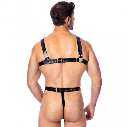 Rimba Bondage Play - Body Harness with Briefs with Penis Hole - Erotiekvoordeel.nl