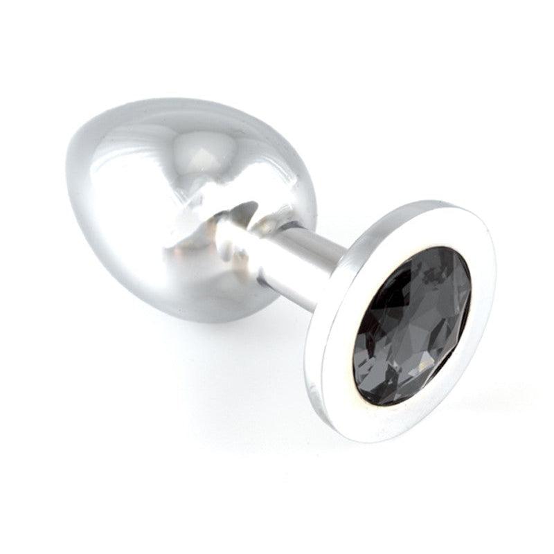 Rimba - Buttplug Groot Met Zwart Kristal-Erotiekvoordeel.nl