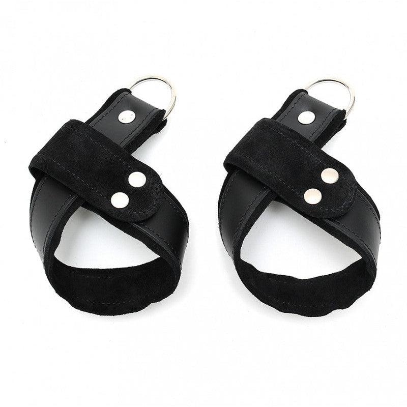 Rimba Bondage Play - Hangboeien Leer - Zwart-Erotiekvoordeel.nl