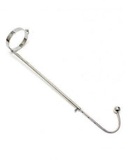 Rimba Bondage Play - Bondage Hook - Collar with Anal Hook - Connected to Rod - Stainless Steel - Medical Grade-Erotiekvoordeel.nl