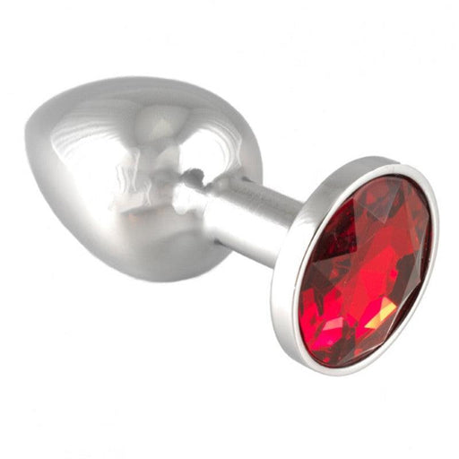 Rimba - Small butt plug with red crystal 3 x 7.3 cm-Erotiekvoordeel.nl