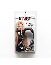 Rimba - Halsband mit Nippelklemmen an Kette - Erotiekvoordeel.nl