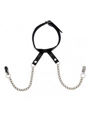 Rimba - Halsband mit Nippelklemmen an Kette - Erotiekvoordeel.nl