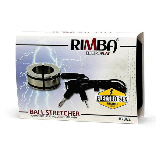 Rimba Electro Sex - Ball Stretcher/cockring RVS bi-polair-Erotiekvoordeel.nl