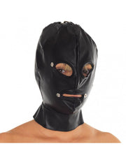 Rimba Bondage Play - Hood con parti rimovibili per bocca e occhi - Erotiekvoordeel.nl