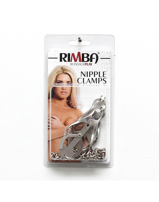 Rimba Bondage Play - Japanese Clover Nipple Clamps With Chain - Erotiekvoordeel.nl