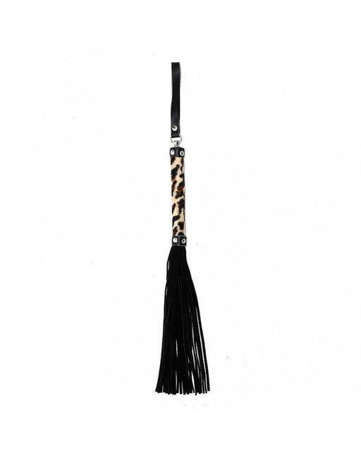 Rimba - Small Whip With 38 Strands - Leopard Print-Erotiekvoordeel.nl