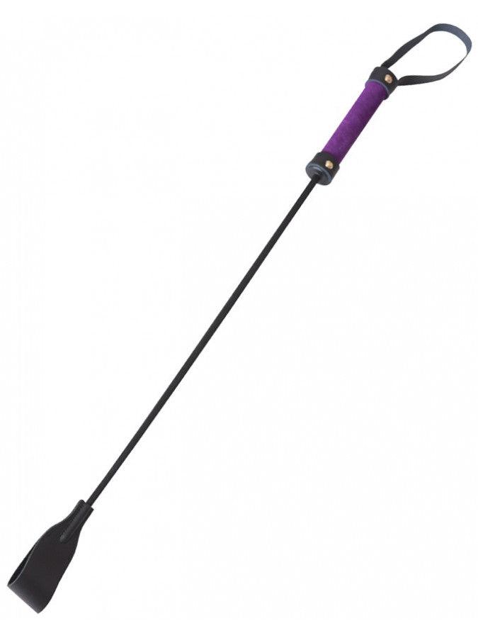 Rimba - Leder-Reitpeitsche 70 cm - Lila - Erotiekvoordeel.nl