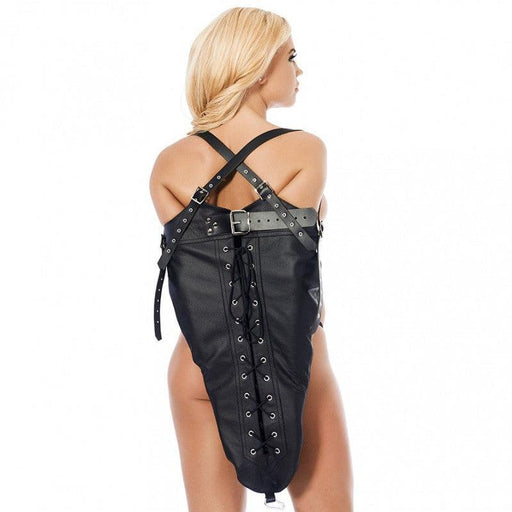 Rimba Bondage Play - Leather Single Glove - Arm Restraint-Erotiekvoordeel.nl