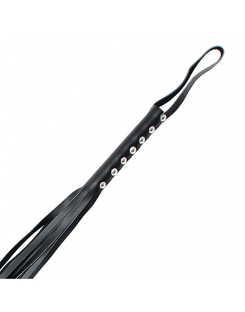Rimba Bondage Play - Leder-Flogger-Peitsche mit 12 Strängen - 105 cm lang - Erotiekvoordeel.nl