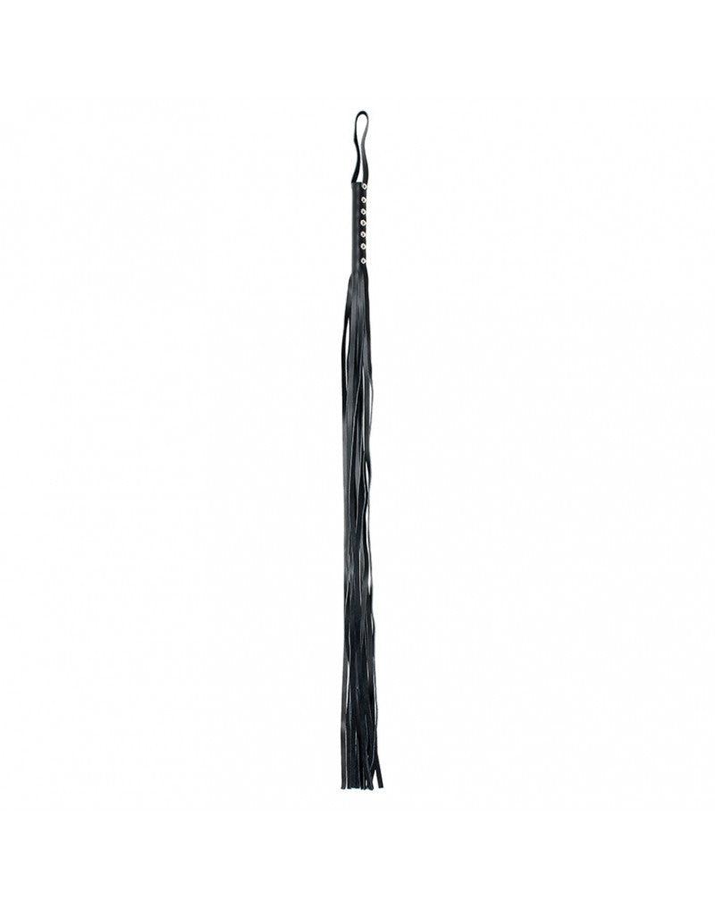 Rimba Bondage Play - Lederpeitsche mit 12 Strängen - 105 cm lang - Erotiekvoordeel.nl