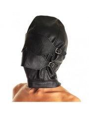 Rimba Bondage Play - Ledermaske mit abnehmbarem Knebel und Augenabdeckungen - Erotiekvoordeel.nl