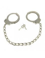 Rimba - Metalen Politie Voetboeien Met Ketting - Heavy Duty Cuffs - Stalen Voetboeien-Erotiekvoordeel.nl