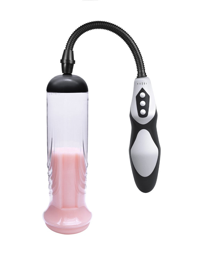 Rimba - P Pump PP06 - Penispomp met Afstandsbediening & Vagina Sleeve - Zwart-Erotiekvoordeel.nl